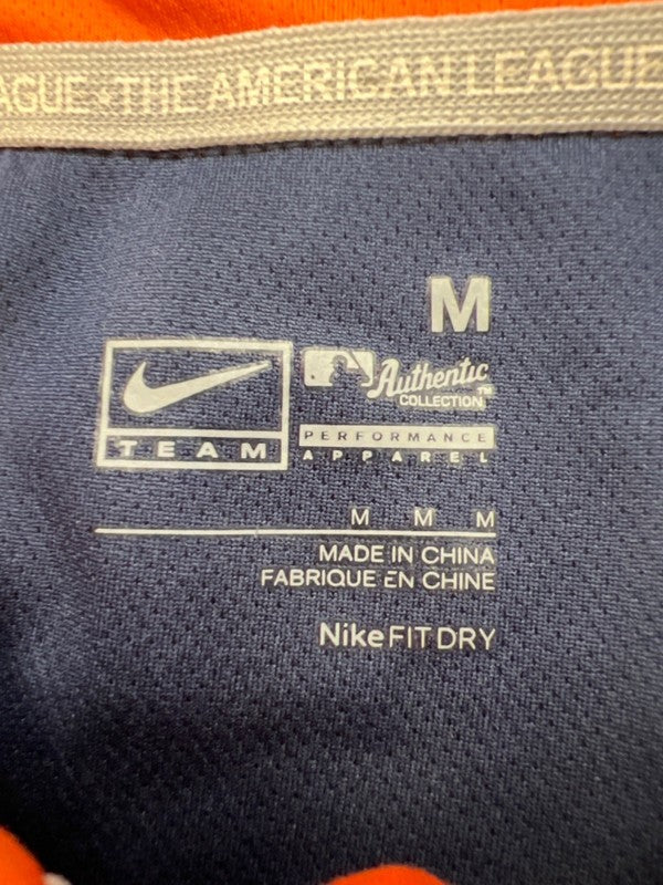 Nike Men's Blue/Orange Dri-Fit MLB Detroit Tigers Short Sleeve Polo Shirt - M image 3