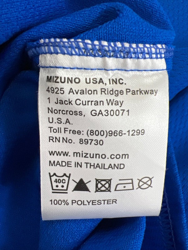 Mizuno Men's Blue Performance Elite Mesh Game Short Sleeve Baseball Jersey - S image 4