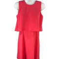 Calvin Klein Women's Pink Draped Layered Sleeveless Midi Dress - 2