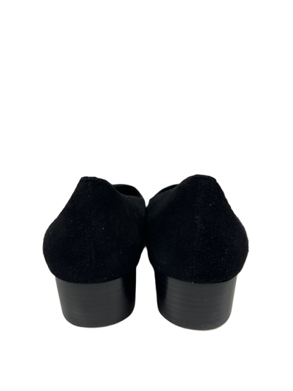 Franco Sarto Women's Black Faux Suede Asia Block Pump Heels - 8.5 image 4