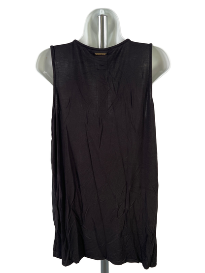 Michael Kors Women's Black Sleeveless V-Neck Blouse - L image 2