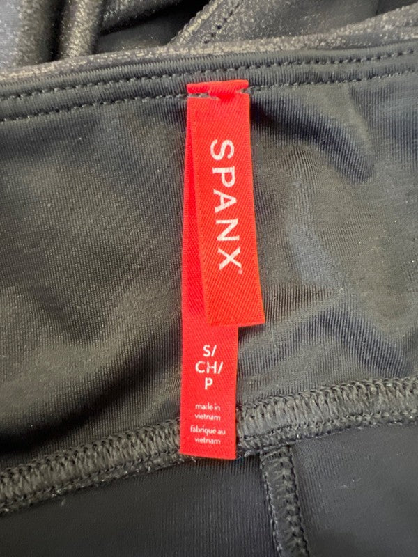 Spanx Women's Black Spanxshape Faux Leather Pull On Leggings - S image 3