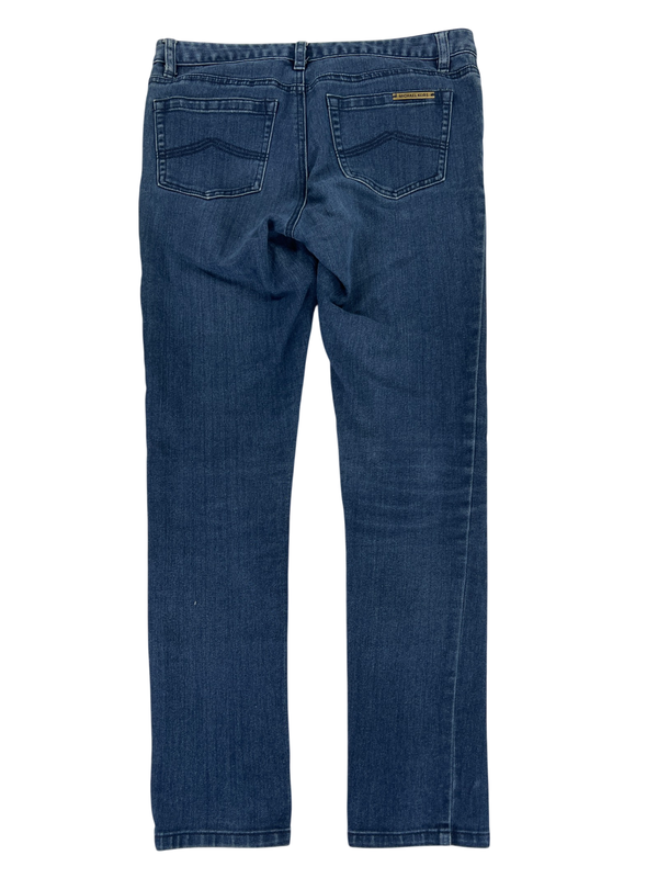 Michael Kors Women's Medium Wash Cotton Blend Skinny Denim Jeans - 6 image 2
