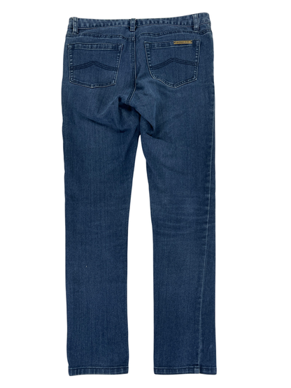 Michael Kors Women's Medium Wash Cotton Blend Skinny Denim Jeans - 6 image 2