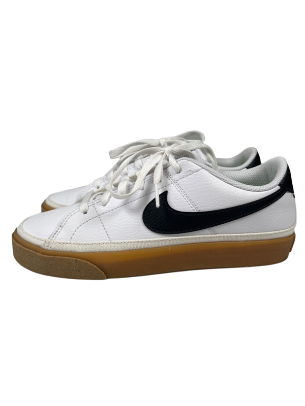 Nike Women's White/Black Court Legacy Lace Up Sneakers - 7.5 image 5