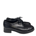 Munro American Women's Black Leather Lace Up Oxford Shoes - 7.5