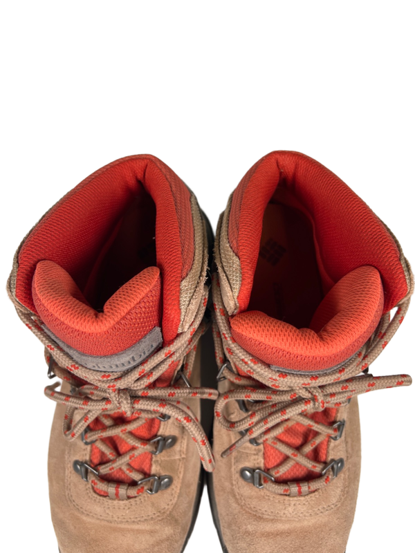 Columbia Women's Tan/Orange Newton Ridge Plus Waterproof Hiking Boots - 8.5 image 3