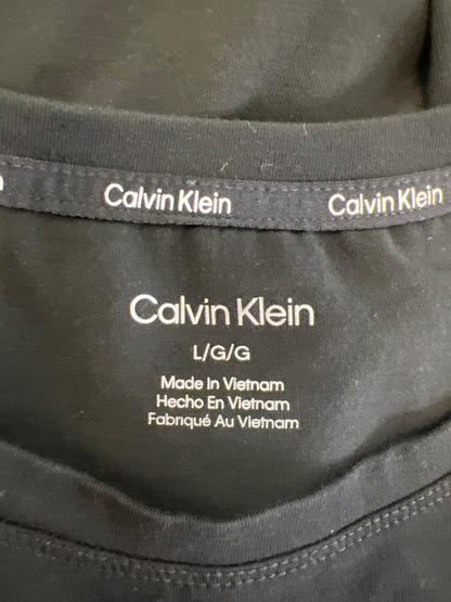 Calvin Klein Women's Black Rhinestone Front Short Sleeve T-Shirt - L image 3
