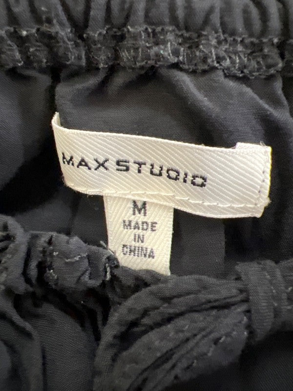 Max Studio Women's Black Sleeveless Tiered Midi Dress - M image 3