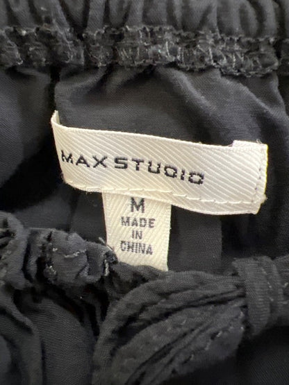 Max Studio Women's Black Sleeveless Tiered Midi Dress - M image 3