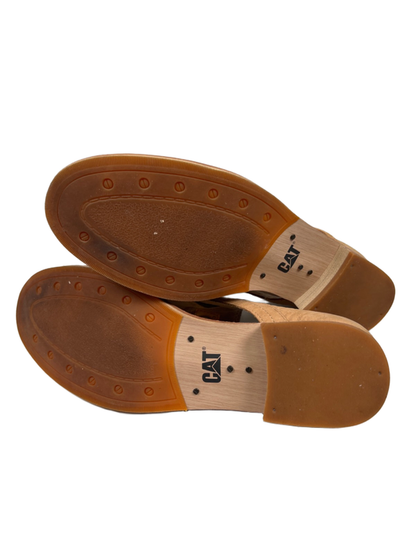 Caterpillar CAT Women's Tan Leather Cut Out Oxford Shoes - 8.5 image 8