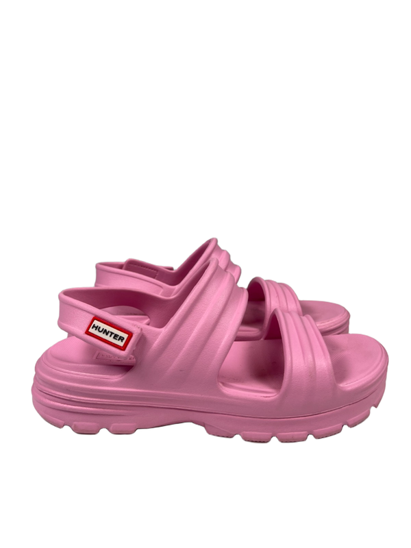 Hunter Women's Pink Bloom Algae Foam Slingback Strappy Sandals - UK 7/US 9