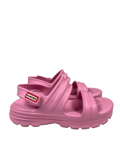 Hunter Women's Pink Bloom Algae Foam Slingback Strappy Sandals - UK 7/US 9