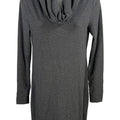 White House Black Market Women’s Gray Long Sleeve Cowl Neck Shirt Dress - XS