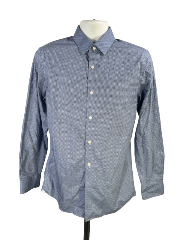 Banana Republic Men's Blue Grant Slim Fit Long Sleeve Button Up Shirt - M