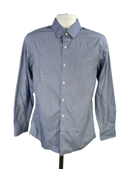 Banana Republic Men's Blue Grant Slim Fit Long Sleeve Button Up Shirt - M