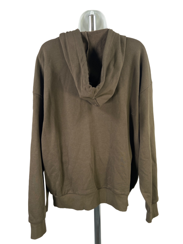 Alo Yoga Women's Olive Green Hype Full Zip Hoodie Sweatshirt - L image 2