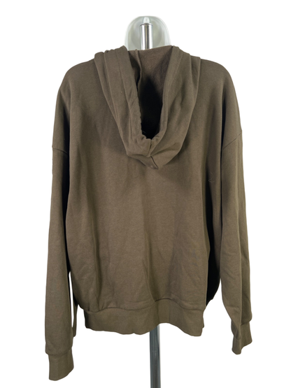 Alo Yoga Women's Olive Green Hype Full Zip Hoodie Sweatshirt - L image 2