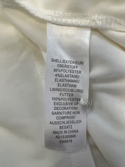 Adrianna Papell Women's White Short Ruffle Sleeve Eyelet Blouse - XL image 4