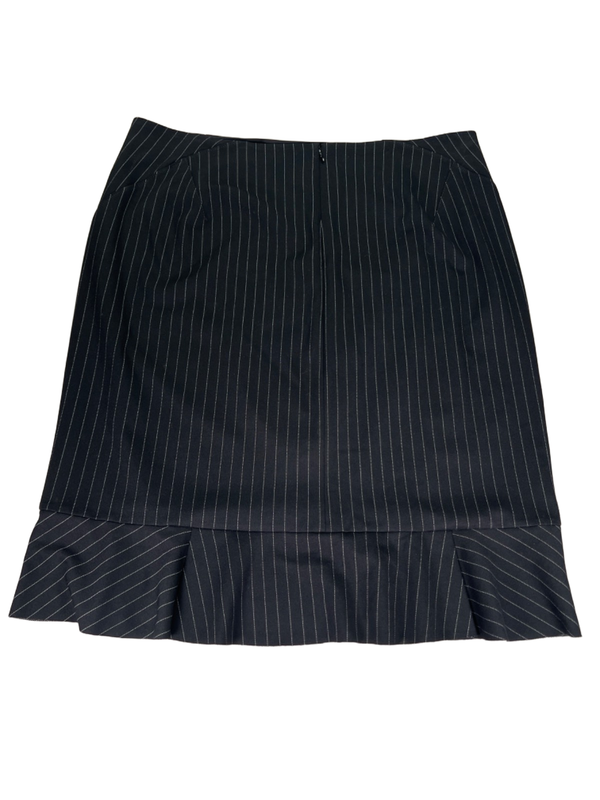 White House Black Market Women's Black Pinstripe Mermaid Skirt - 20W Plus image 2