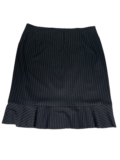 White House Black Market Women's Black Pinstripe Mermaid Skirt - 20W Plus image 2