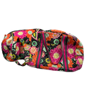 Vera Bradley Orange Ziggy Zinnia Floral Overnight Duffle Two Piece Bag Set