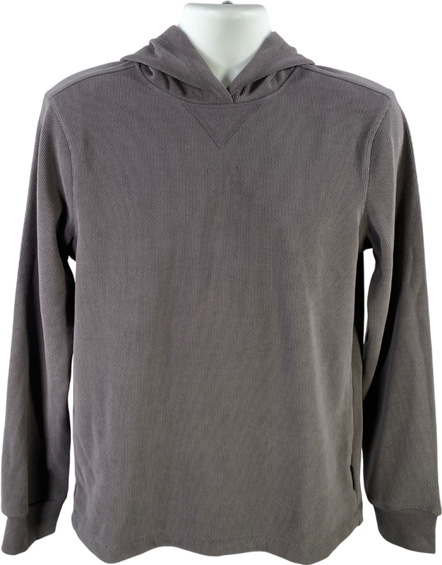Eddie Bauer Men’s Gray Textured Long Sleeve Lounge Hoodie - S