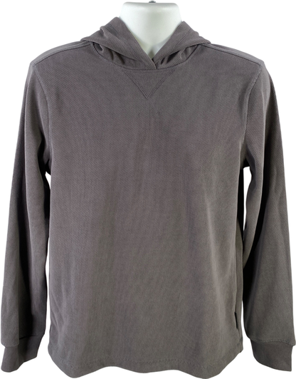 Eddie Bauer Men’s Gray Textured Long Sleeve Lounge Hoodie - S