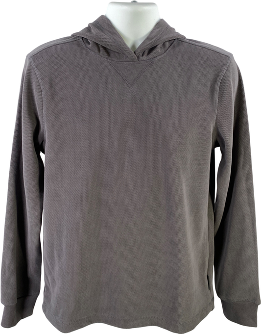 Eddie Bauer Men’s Gray Textured Long Sleeve Lounge Hoodie - S