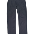 FLX Men's Black Flat Front Slim Fit Premium Pants - 36x32