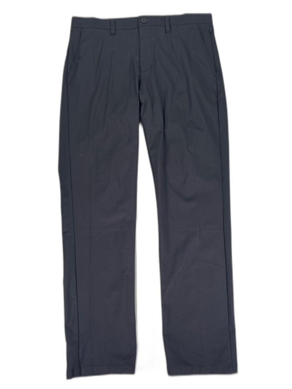 FLX Men's Black Flat Front Slim Fit Premium Pants - 36x32