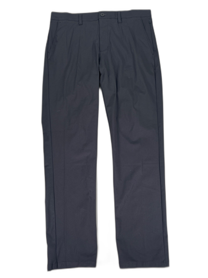 FLX Men's Black Flat Front Slim Fit Premium Pants - 36x32