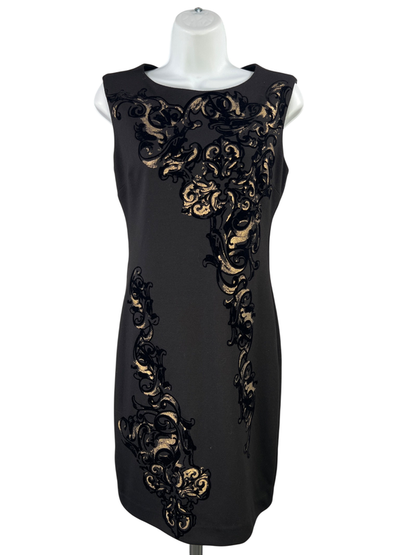 Carmen Marc Valvo Women's Black Sleeveless Sheath Dress - 2