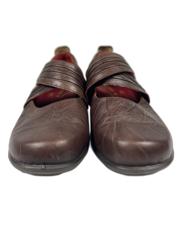 Romika Women's Brown Leather Mary Jane Comfort Walking Shoes - 42/US 11 image 2