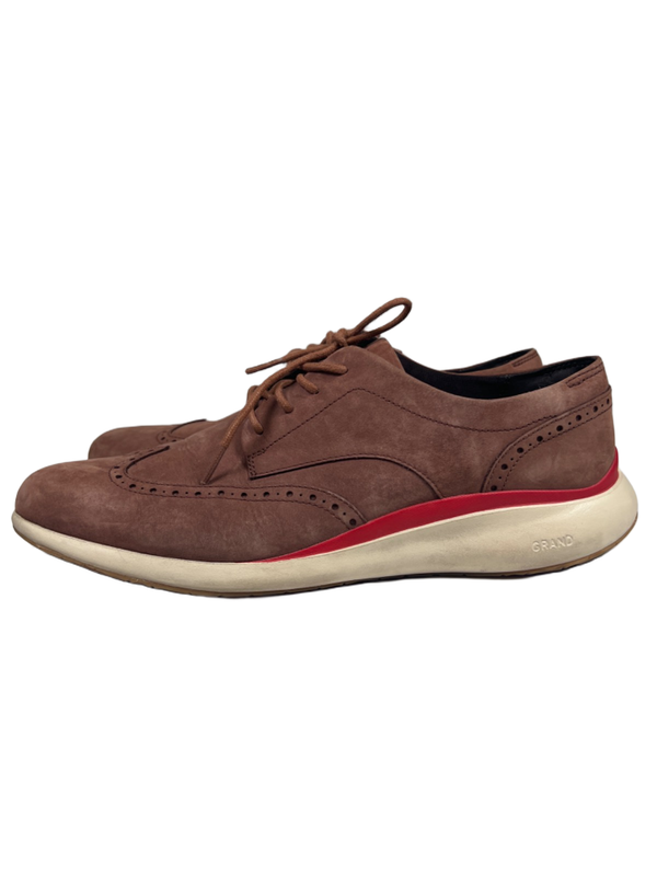 Cole Haan Grand Men's Brown Suede Lightweight Wingtip Dress Shoes - 12 image 5