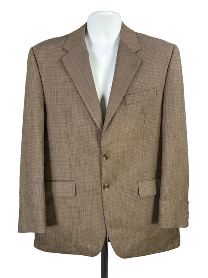Lauren Ralph Lauren Men's Tan Wool Long Sleeve Button Up Blazer Jacket - 40