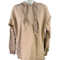 Aerie Women's Beige Long Sleeve Thin Side Slit Hoodie Sweatshirt - XS