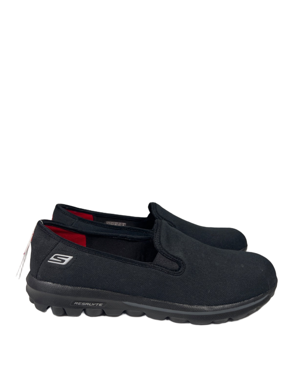 Skechers Women's Black Canvas Cadence Go Walk Slip On Shoes - 8.5 image 2
