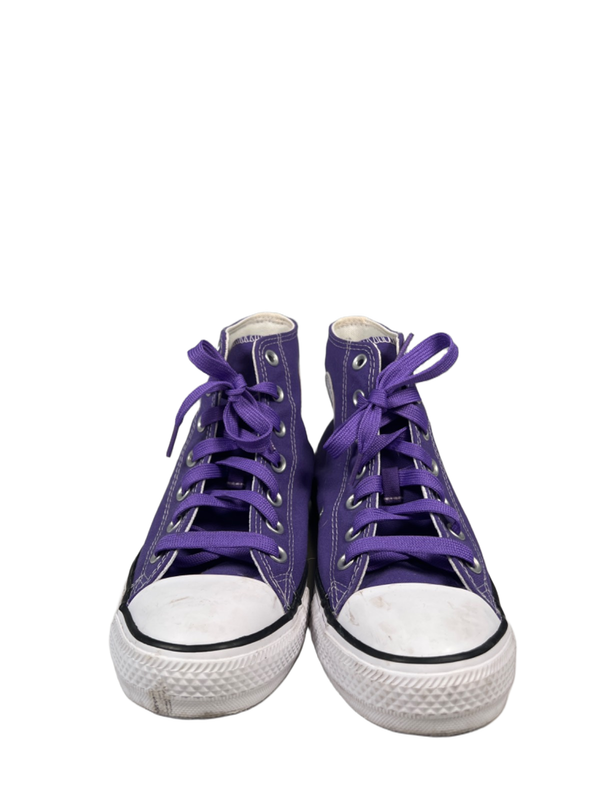 Converse Women's Purple Chuck Taylor All Star High Top Lace Up Sneakers - 8 image 2