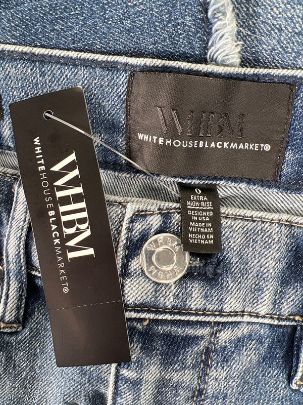 White House Black Market Women's Medium Wash Relaxed Ankle Jeans - 0 image 3