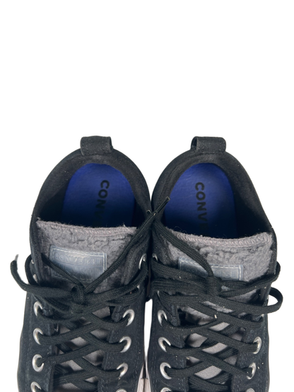 Converse Women's Black/Gray All Star Madison Sherpa Tongue Low Top Sneakers - 8 image 3