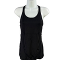 Athleta Women's Black Racer Back Sleeveless Athletic Tank Top - XS