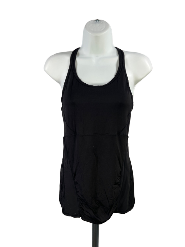 Athleta Women's Black Racer Back Sleeveless Athletic Tank Top - XS