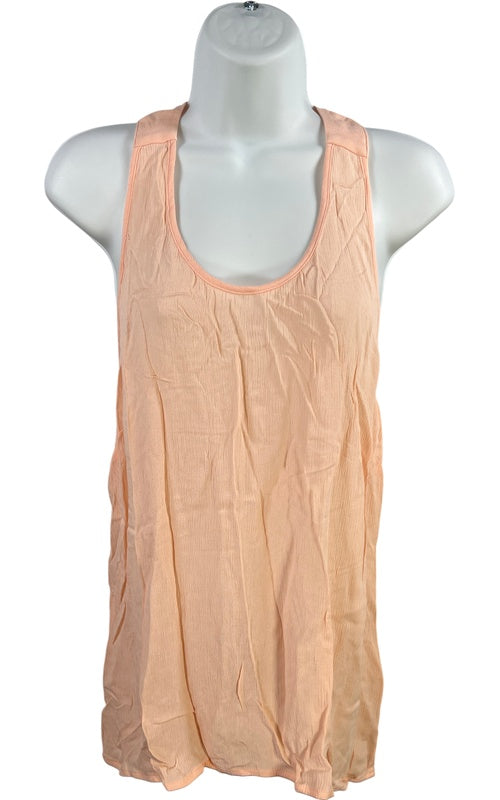 Banana Republic Women’s Pink/Peach Racerback Tank Top - M image 2