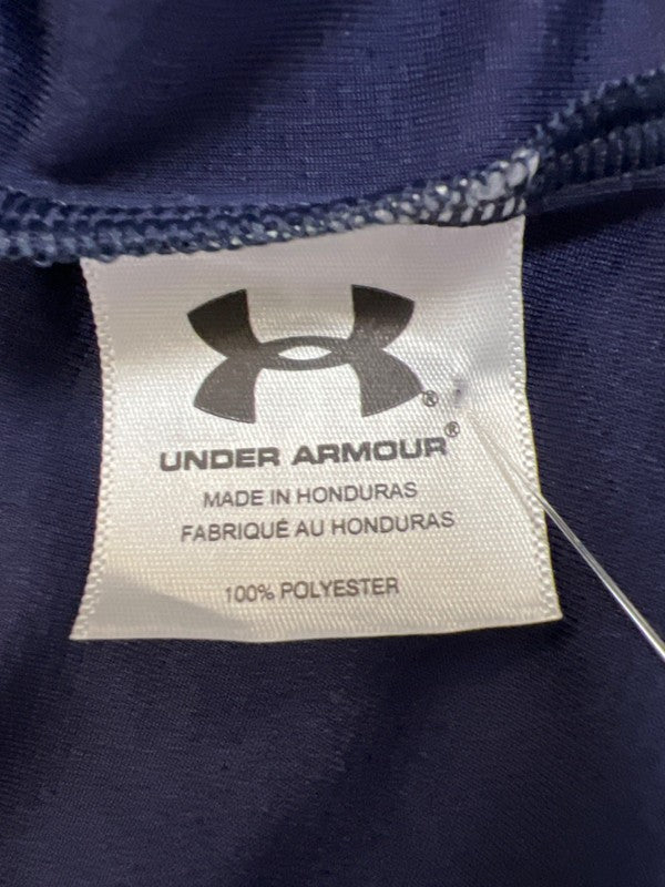 Under Armour Men's Blue/White V Neck Short Sleeve Athletic Tee Shirt - M image 4