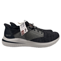 Skechers Men's Black/Gray Swift Fit Hands Free Walking Shoes - 11