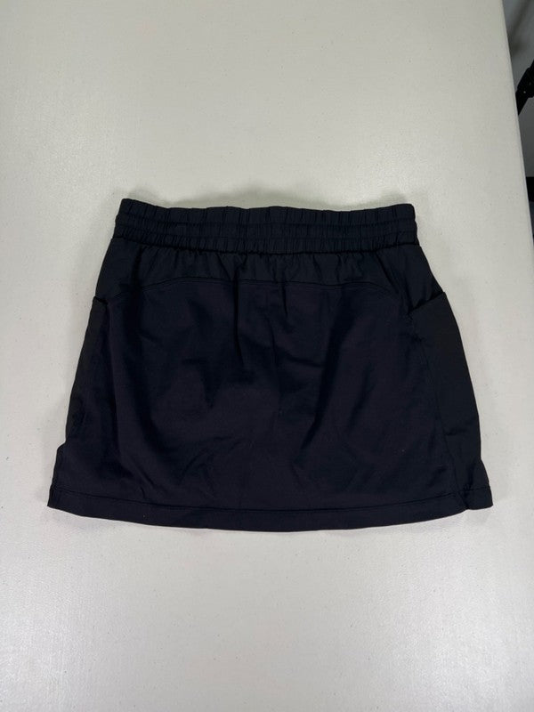 Athleta Women's Black Lined Scrunch Waist Athletic Mini Skort - S image 2
