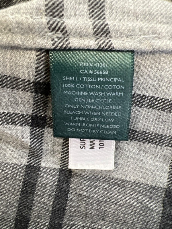 Lauren Ralph Lauren Women's Gray Plaid Long Sleeve Button Up Shirt - S image 4