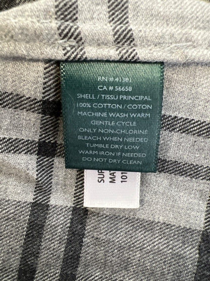 Lauren Ralph Lauren Women's Gray Plaid Long Sleeve Button Up Shirt - S image 4