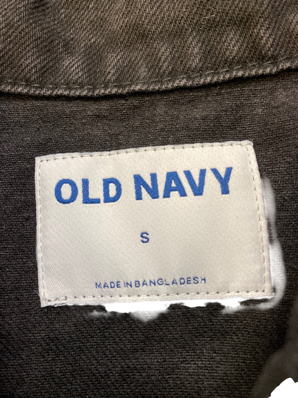 Old Navy Women's Black Relaxed Classic Jean Jacket - S image 3
